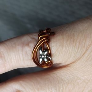 Stunning handcrafted Dragonfly ring size 6 1/2